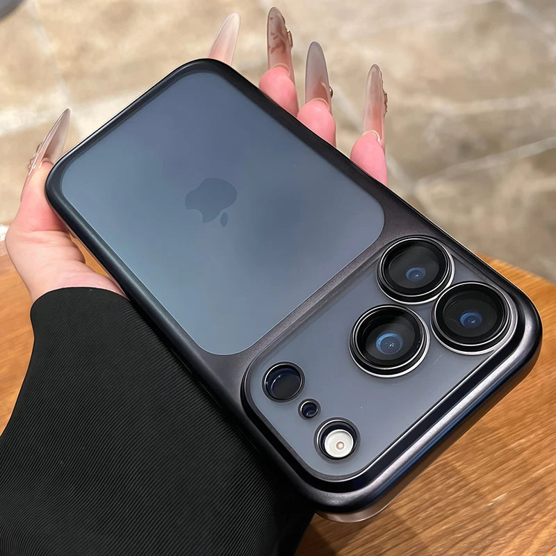 Luxury Plating Nano Matte Translucent Case For iPhone 17 16 Plus 15 14 13 Pro Max Air Lens Protection Matte BackPlate Hard Cover Car Mobile World