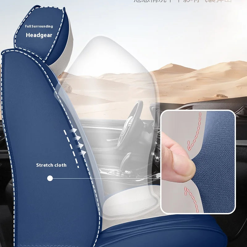 Five-Seat Universal Car Seat Covers with Built-In Lumbar Support Comfortable Multiple Colors Available CM World
