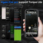 Vgate iCar Pro ELM327 OBD2 Scanner WIFI Bluetooth 4.0 For Android/IOS Car Auto Diagnostic Tool elm 327 V2.3 Scan Tool ODB2 Car Mobile World