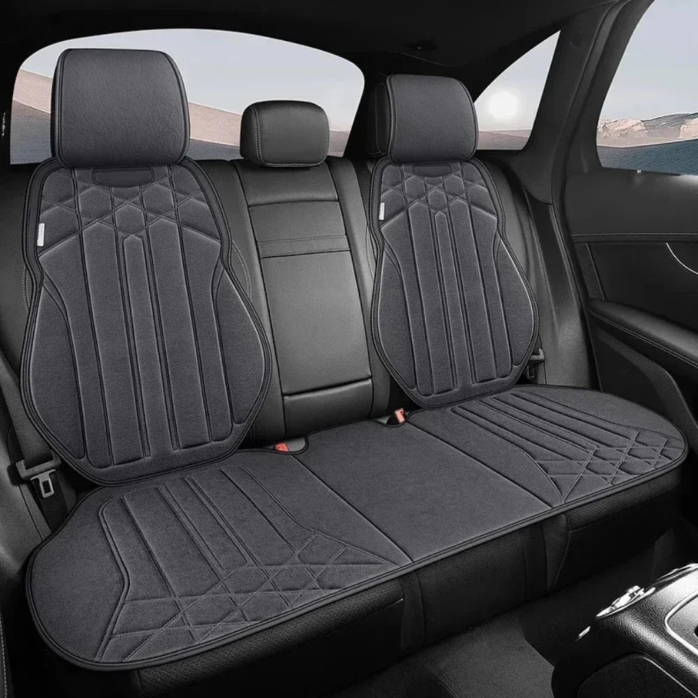 Universal Suede Car Seat Covers - Breathable Car Seat Protector,Seat Covers for Cars Full Set,Internal Spare Parts Seat Cushion CM World