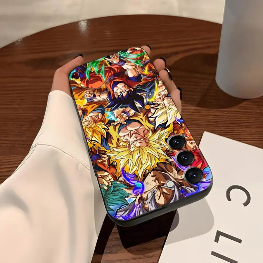 Dragon Ball Vegeta Case for Samsung Galaxy S26 Ultra S25 Plus S24 Note 20 8 9 10 S21 FE S23 S20 Ultra S10 S9 Funda Phone Cover