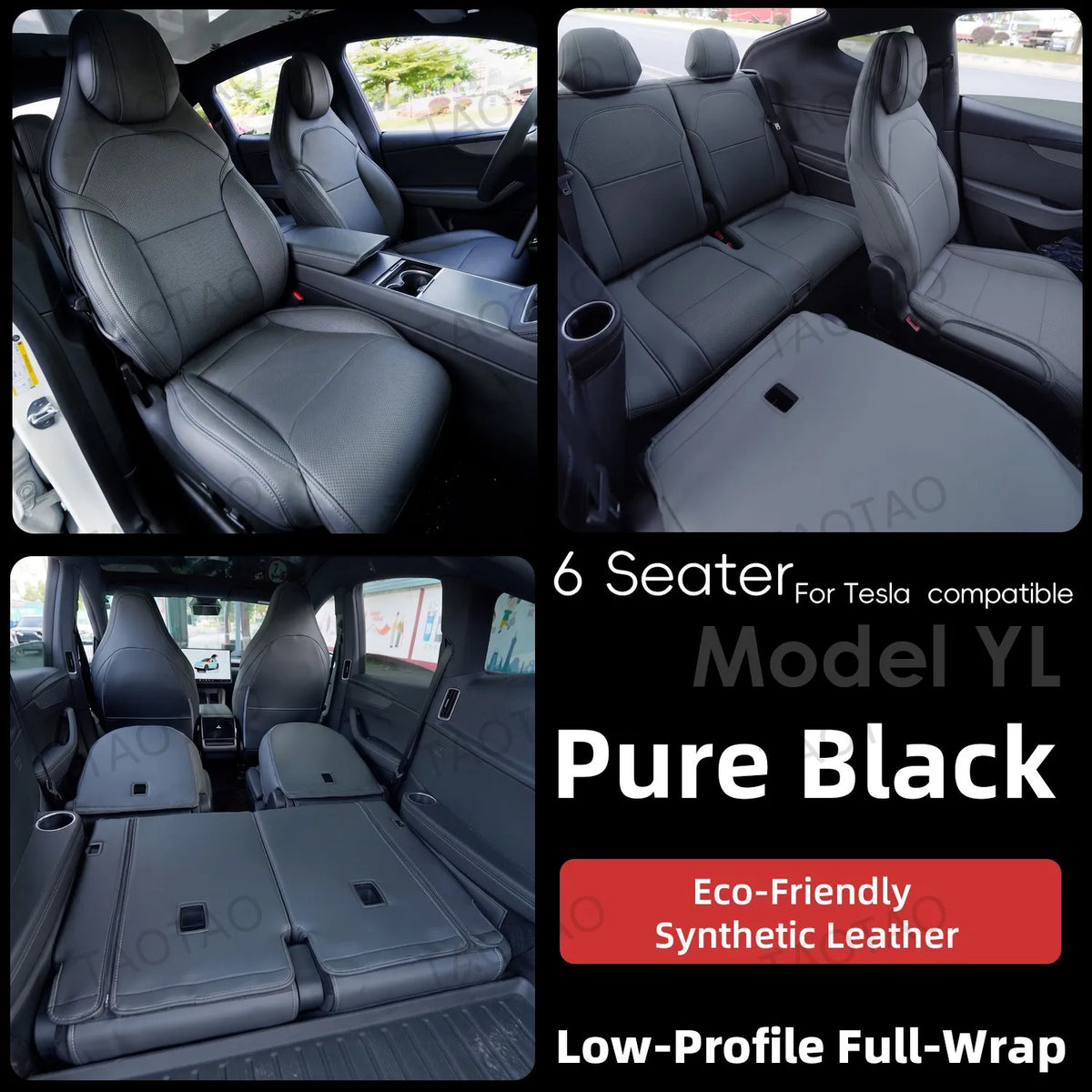 For New Model Y L / Y Juniper 2025 2026 Car Seat Cover Nappa Leather & 8 Grade Anti Fouling Wholesale Price Interior Accessories