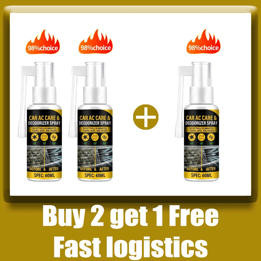 Car Air Conditioner Cleaning Spray, Remove Odor Dust Mold, Summer Air Conditioner Vent Foam Cleaning Deodorant Car