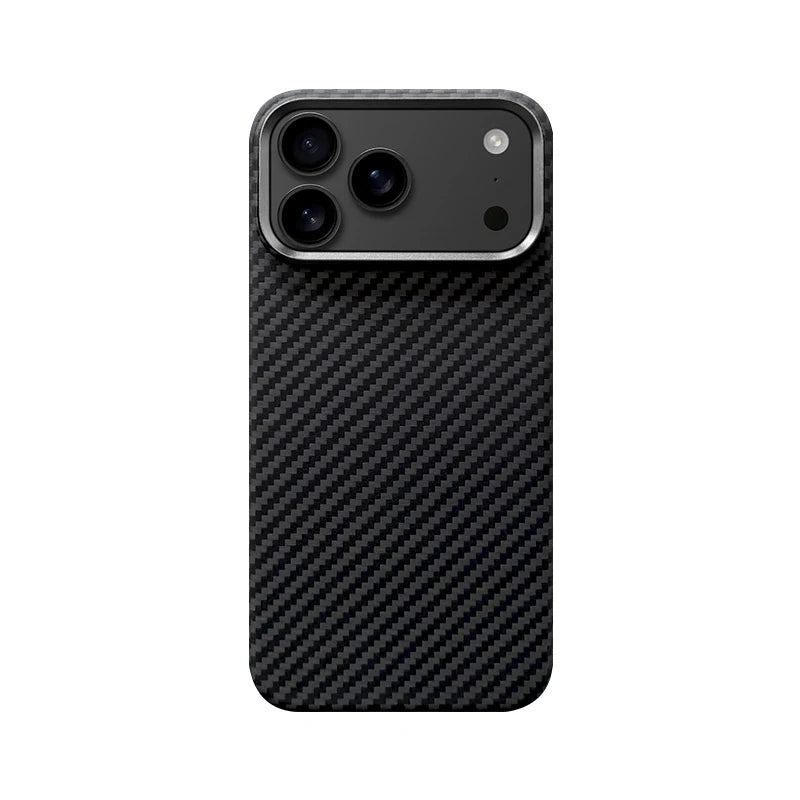 Ultra Slim Real Aramid Kevlar Carbon Fiber Business Case For IPhone 17 Air Pro Max Magnetic Charging Shockproof Protective Cover Car Mobile World