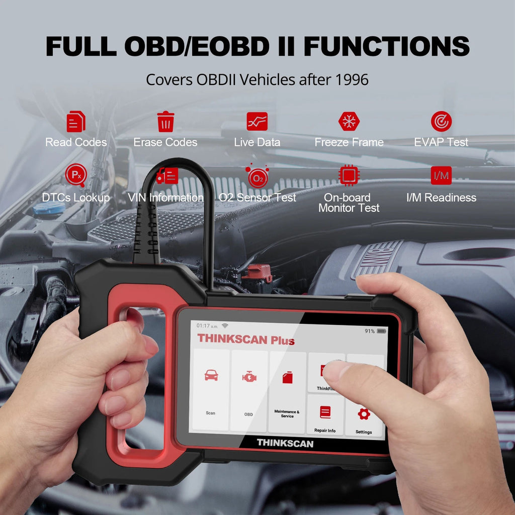 Thinkscan Plus S7 OBD2 Scanner Car Diagnostic Scanner for Engine ABS Transmission AC BCM IC Airbag Code Reader Auto Scan Tools Car Mobile World