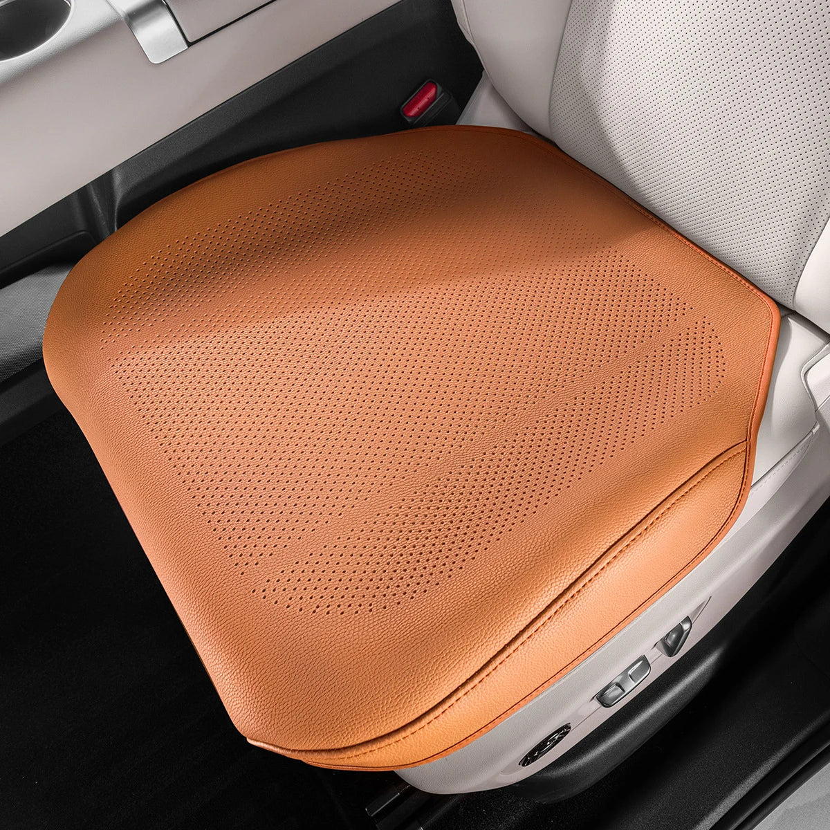 Universal Car Seat Cushion Leather Thin Breathable Hole Summer Car Seat Cover All Seasons Automotive Interior Parts