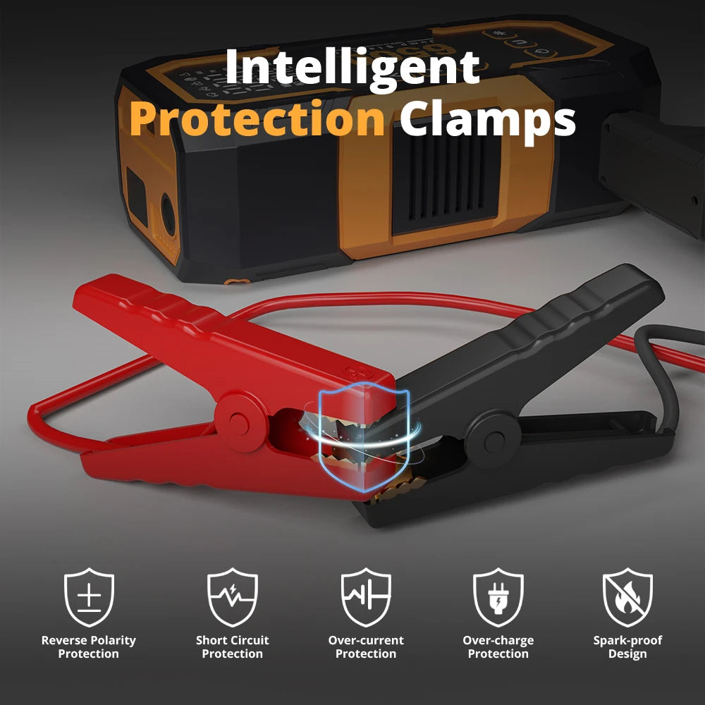 Power Bank 6500A 14V Car Battery Car Jump Starter Portable Charger Petrol Diesel Auto Starting Device Booster Emergency Starter