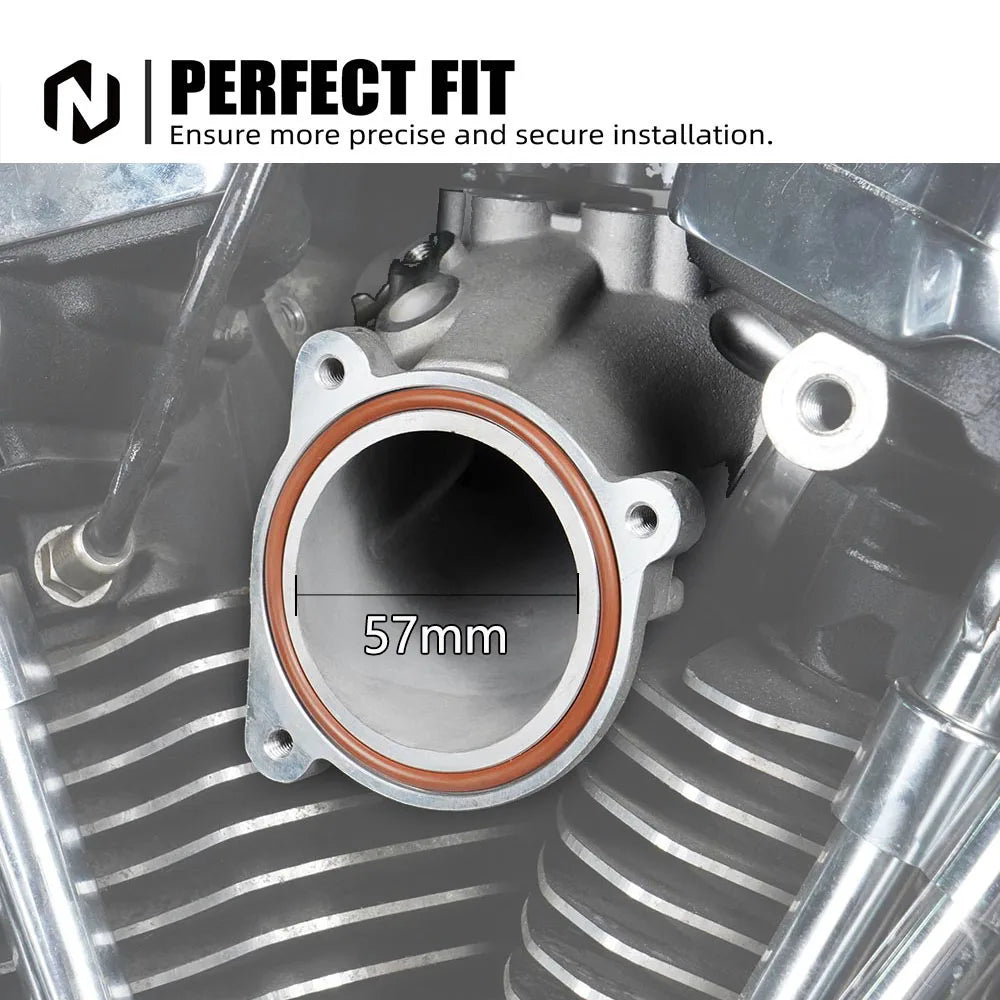 For Harley Street Glide Road Glide Road King Special Street Bob Fat Bob Fat Boy 114 Breakout Intake Manifold 57mm Air Intake M8 CM World