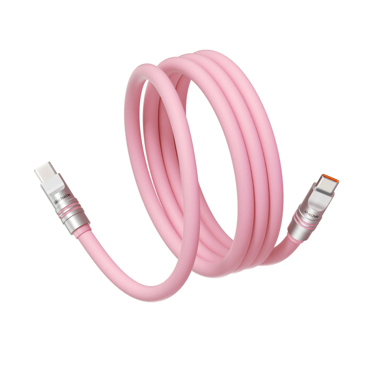 PD240W USB C To C Fast Charging Cable For iphone Laptop Tablets Liquid Silicone Soft Phone Charging Cable 480Mbps Data Transfer