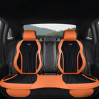 Luxury Suede Leather Car Seat Cover Full Set Non Slip Seat Cushion Car Accessories Interior Universal Car Seat Protective Covers CM World