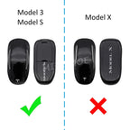 For Tesla Model 3 Y S Carbon Fiber Car Key Fob Cover Case Chain Ring Shell 2018 2019 2020 2021 2022 2023 2024 CM World