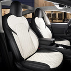 For Tesla Model 3 Y Custom Fit Car Seat Cover Accessories For Tesla 360 Degree Full Covered Perforated Artificial Leather CM World