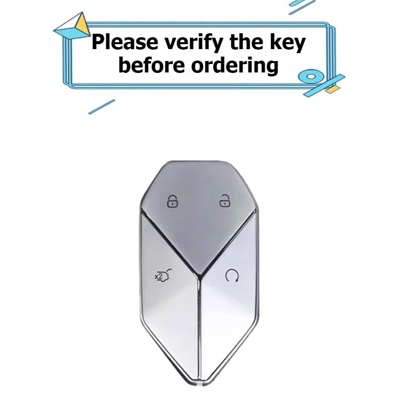 Car Key Shell Case for BYD Equation Leopard 5 8 Ti3 7 Keychain Remote Key Fob Zinc Alloy Cover Bag Protector Car Accessories