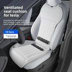 For Tesla Air Conditioning Seats Universal Car Seat Ventilation Cover Car Blowing Summer Cool Car Seat Cushion Auto Covers Car Mobile World