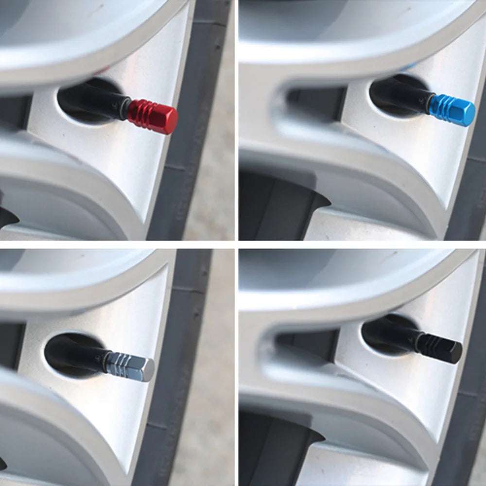 DSYCAR 4Pcs/lot Universal Car Moto Bike Tire Wheel Valve Cap Dust Covers Car Styling for Fiat Audi Ford Bmw Car VW Opel Mazda CM World