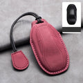Leather Car Remote Key Case Cover for IM 2022 L7 2023 LS6 2023 LS7 Auto Key Fob Shell Suede Leather Keychain Accessories