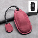 Leather Car Remote Key Case Cover for IM 2022 L7 2023 LS6 2023 LS7 Auto Key Fob Shell Suede Leather Keychain Accessories