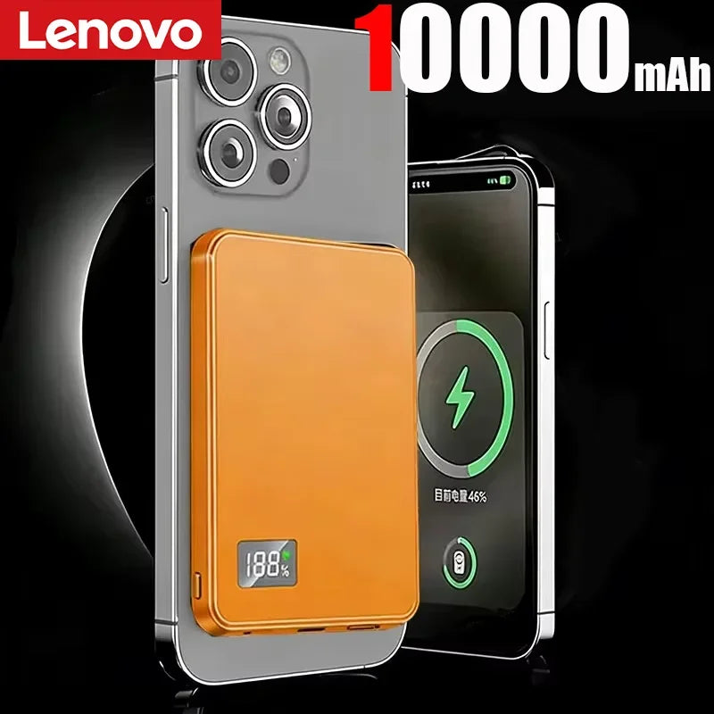Lenovo Large Capacity Magnetic Power Bank  20W Wireless Fast Portable Charger for Magsafe Powerbank for iPhone Samsung 2026 New Car Mobile World
