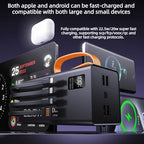 50000mAh Power Bank 22.5W Fast Charging Portable Charger Built-in Cable External Battery Pack PD USB C LED Display Powerbank