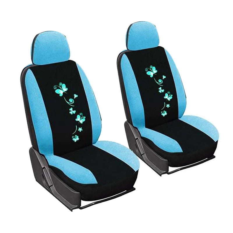 Universal Car Covers Car Seat Protect for Men Women Car Seat Covers Butterfly Embroidery Fit Most Car Seats Styling