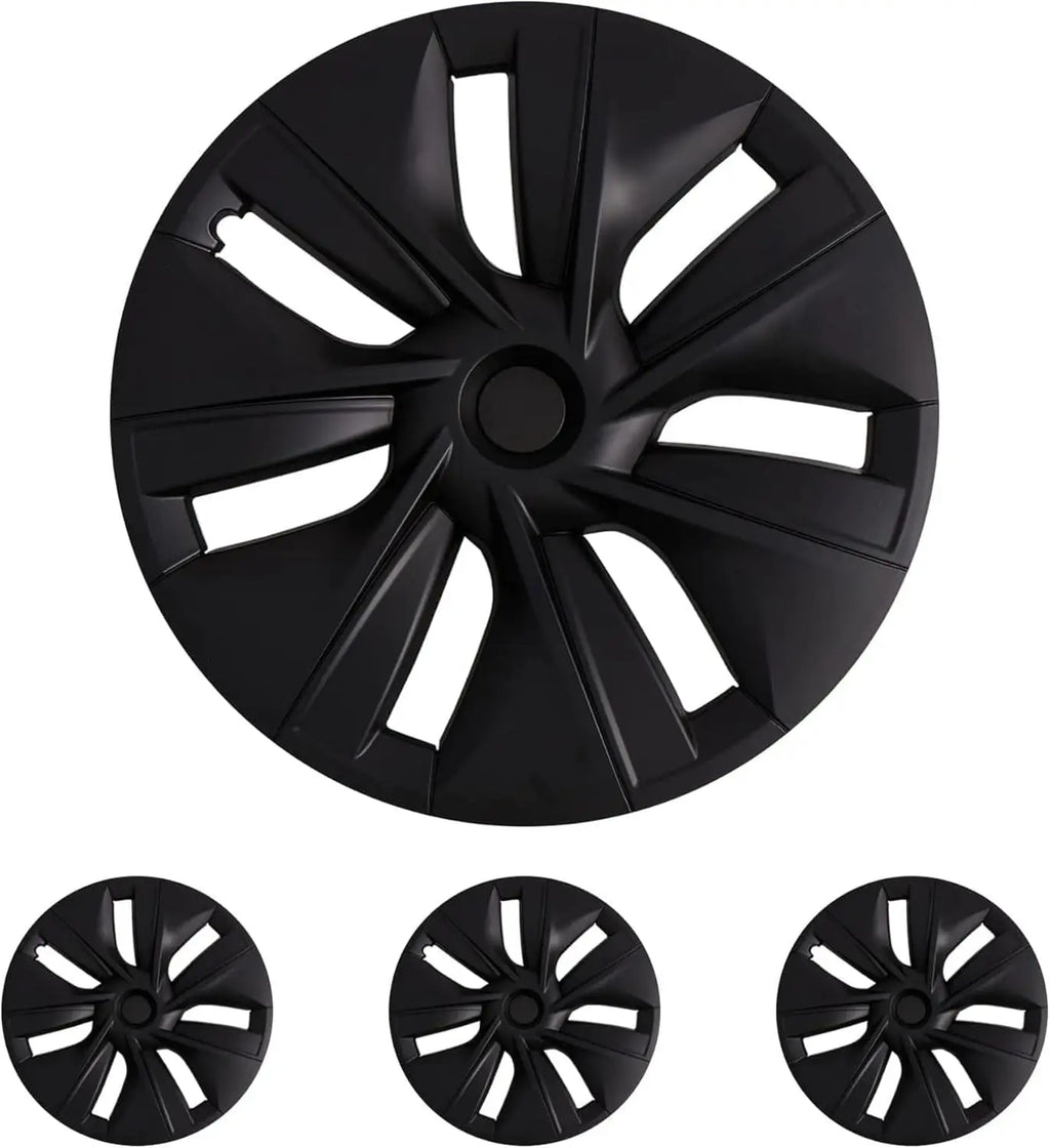 4PCS Full Surround Wheel Hubcaps For Tesla Model Y 2020-2024 Designed for 19"Gemini Wheels Rim Covers NOT Fit 20" Wheels & 2025