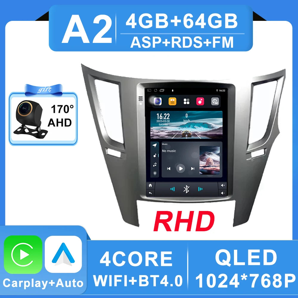 Android 16 Car Radio 9.7 inch For Subaru Outback 4 BR Legacy 5 2009 - 2014 Multimedia Video Player Navigation GPS Stereo Carplay CM World