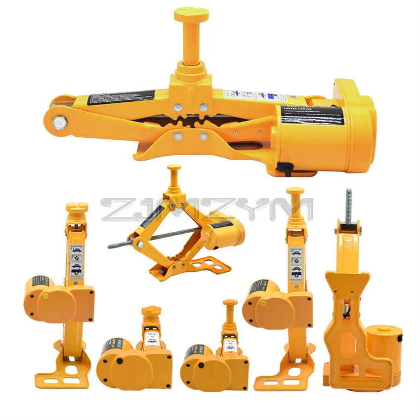 3 Ton Electric Car Jack Kit Lifting Set 12V Spiral vertical scissors Jacks with 3.5M Power Cable Auto Lift repair Tools