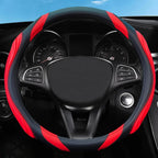 Concave Convex Massage Steering Wheel Cover 38cm Microfiber Leather Cover Non-Slip Breathable Car Steering Wheel Protector