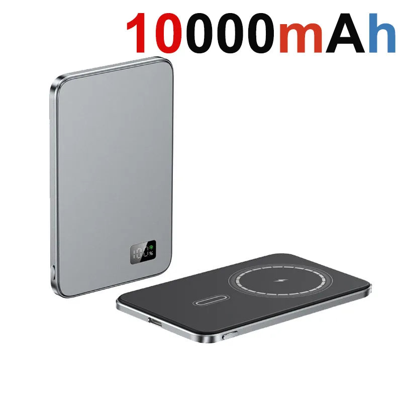 10000mAh Thin Magnetic Wireless Power Bank PD20W Fast Charging Portable External Battery 5000mAh for Magsafe For iPhone Samsung Car Mobile World