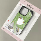 Anime Couple Ultra Protective Case For Iphone 14 Pro Max 13 12 11 17 16 15 Plus 17E Air Soft Leather Cover