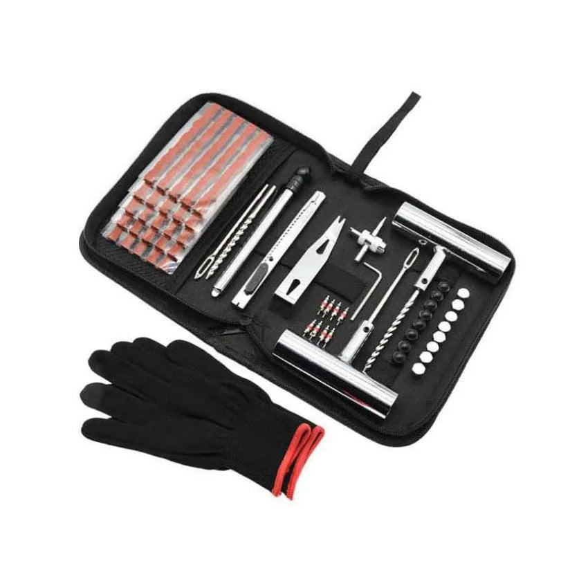 Motorcycle Tire Repair Kit car Puncture Plug Tools Tyre Puncture Emergency for Tire Strips Stirring Glue Repair Tool Kit CM World