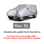 Universal SUV Full Car Covers Outdoor Waterproof Sunshade Rain Snow Dust Resistant UV Protection Cover for SUV Sedan Hatchback Car Mobile World