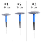 24Pcs Tire Puncture Patch Tubeless Patch Gum Car Motorcycle Universal Tubeless Tire Puncture Repair Mushroom Plug Patch Gum
