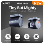 2K KAWA MINI 3 Pro Cameras for Car DVR Tiny Dash Cam 24 Parking Auto Video Recorder WiFi APP Voice Control Car dashcam Car Mobile World