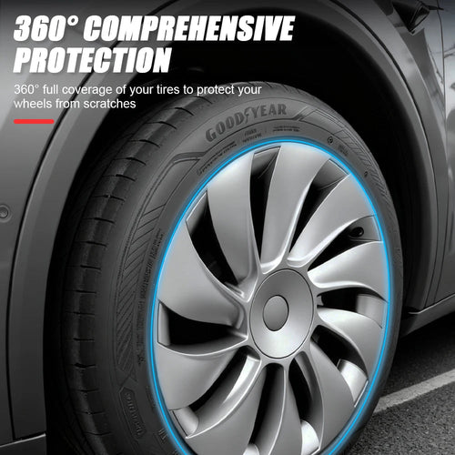 19 Inch 4PCS HubCap for Tesla Model Y Juniper 2025 Performance Replacement Wheel Cap Automobile Full Rim Cover Accessories 2026 CM World