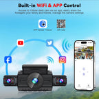  Dashcam for cars 4 Channel Black Box WiFi Driving Camera FHD 1080P Night Vision Loop Recording 24H Parking Mode car accessorie Car Mobile World