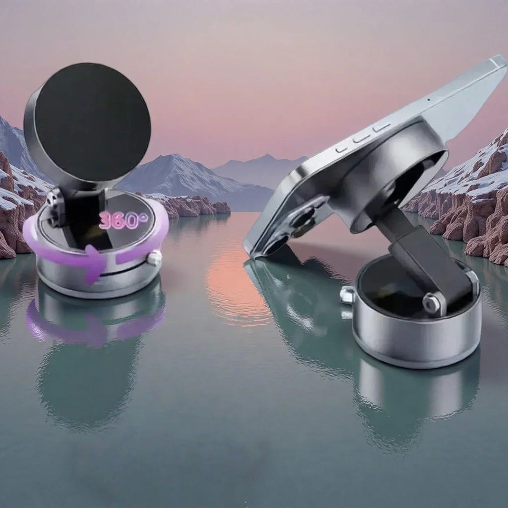 Folding magnetic car mobile phone holder car universal navigation bracket retractable electric adsorption mobile holder