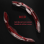 Premium Glossy Snap-On Car Steering Wheel Cover – Shiny, Lightweight & Non-Slip, Universal Fit for All Seasons