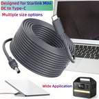 Starlink Mini Cable USB-C to AC Power Adapter 18AWG Fast Charging Cable Compatible with Anker 737 Power Bank