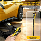 1.5T/2T Car Scissor Jack Auto Emergency Crank Lift Stand Labor-Saving Repair & Tire Replacement Tool with Wrench for SUV Vehicle