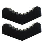 2PCS Universal Car Rubber Slotted Jack Stand Pad Lift Pads Adapter Repair Tool 3 / 6 Ton Frame Stand Rail Pinch Adaptor Black CM World