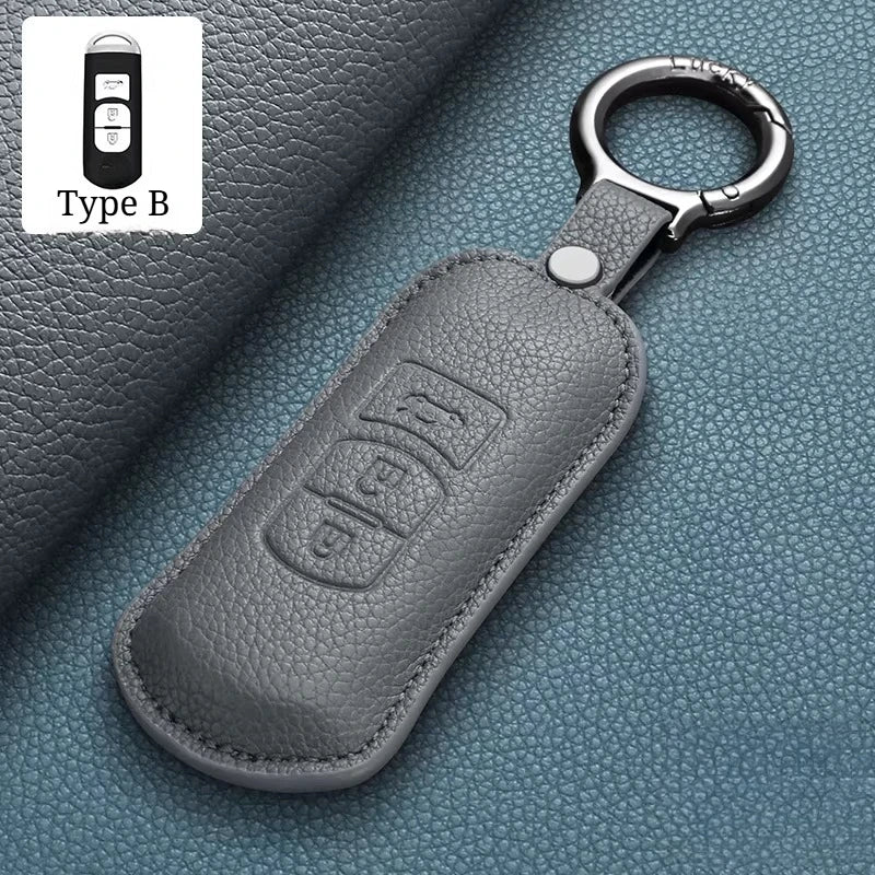 Car Key Fob Cover for Mazda 3 Axela CX-5 Mazda 6 Atenza Luxury Key Case Shell with Keychain CM World