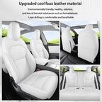 For Tesla ModelYJuniper 2025 Full Set Seat Covers Leather pad breathable and sweat proof all season seat cover Cushion Protector CM World