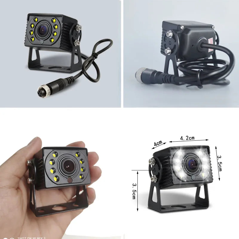 Truck Backup Camera 24V Car Rear View HD 7inch LCD Monitor for DVD Display RV Van Pickups Camper  Vehicle Bus Parking Assistance CM World
