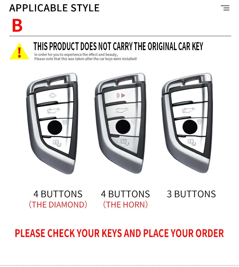 Car Key Case Cover for BMW X1 X3 X4 X5 F15 X6 F16 G30 7 Series G11 F48 F39 520 525 f30 118i 218i 320i Car Interior Accessories CM World