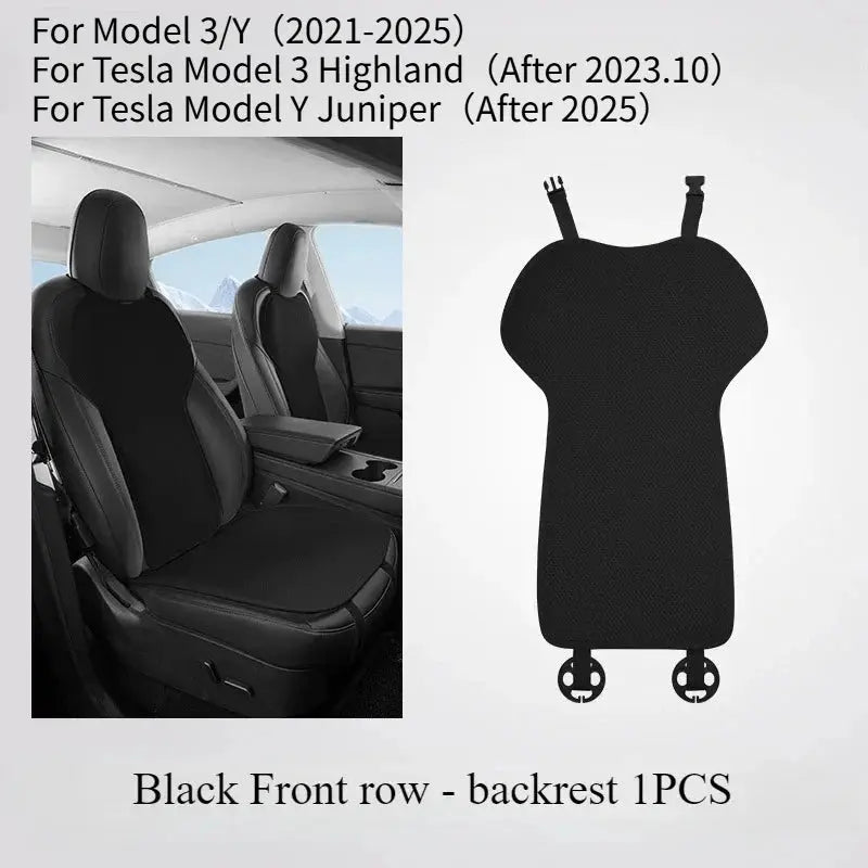 Ice Silk Seat Cushion for Tesla Model 3 Y Juniper 2025 Breathable Mat Seat Cover Cushion Replacement Pad Summer Car Accessories Car Mobile World