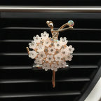 Car Fragrance Perfume Clip Diffuser Ballet Girl Car Air Freshener Auto Vent Scent Parfum Diffuser Diffuseur Voiture Car Purifier CM World