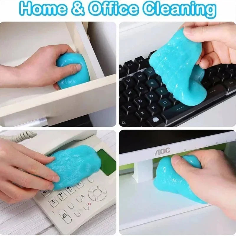 Car Cleaning Gel Slime Magic Mud Auto Interior Computer Keyboard Dirt Clean Dust Remover Gel Car Wash Interior Cleaning Tools CM World