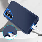 Heavy Duty 3-Layer Armor Protection Phone Case For Samsung Galaxy S26 S25 S24 S23 S22 Ultra Plus Matte Impact Resistant Cover