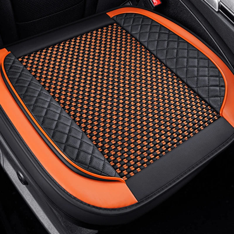 Luxury Car Front Seat Cover Fully Surround Car Seat Cushion Breathable Leather Auto Cushion Interior Four Seasons Universal